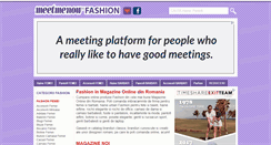 Desktop Screenshot of fashion.meetmenow.ro