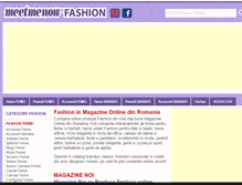 Tablet Screenshot of fashion.meetmenow.ro